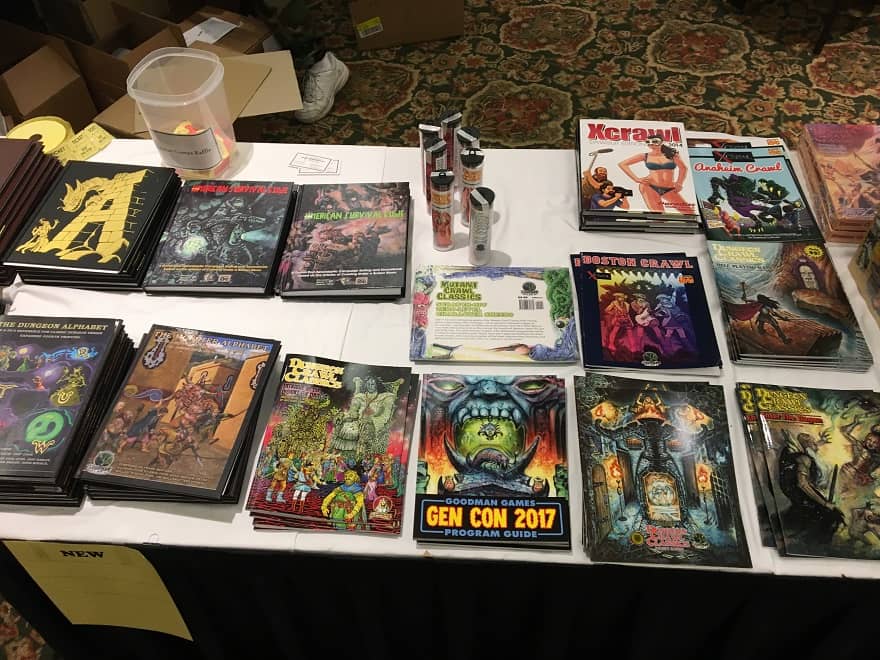 More Dungeon Crawl Classics in the Goodman Games booth at Gary Con 2018-small