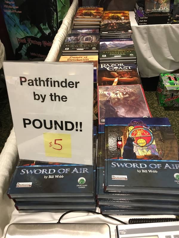 Pathfinder by the Pound at the Frog God booth at Gary Con 2018-small