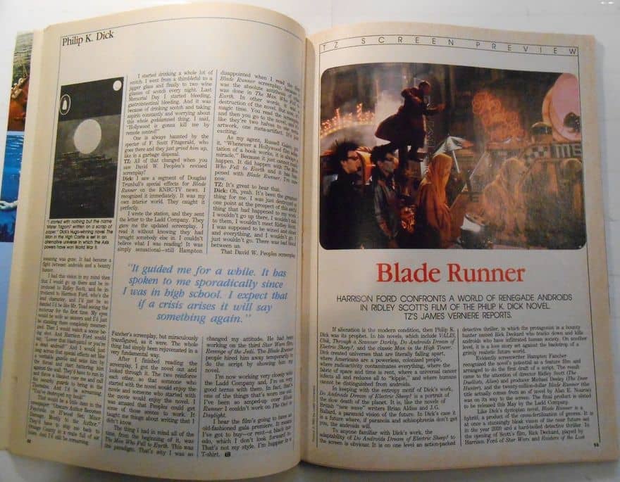 Rod Serling’s The Twilight Zone Magazine June 1982 Blade Runner-small