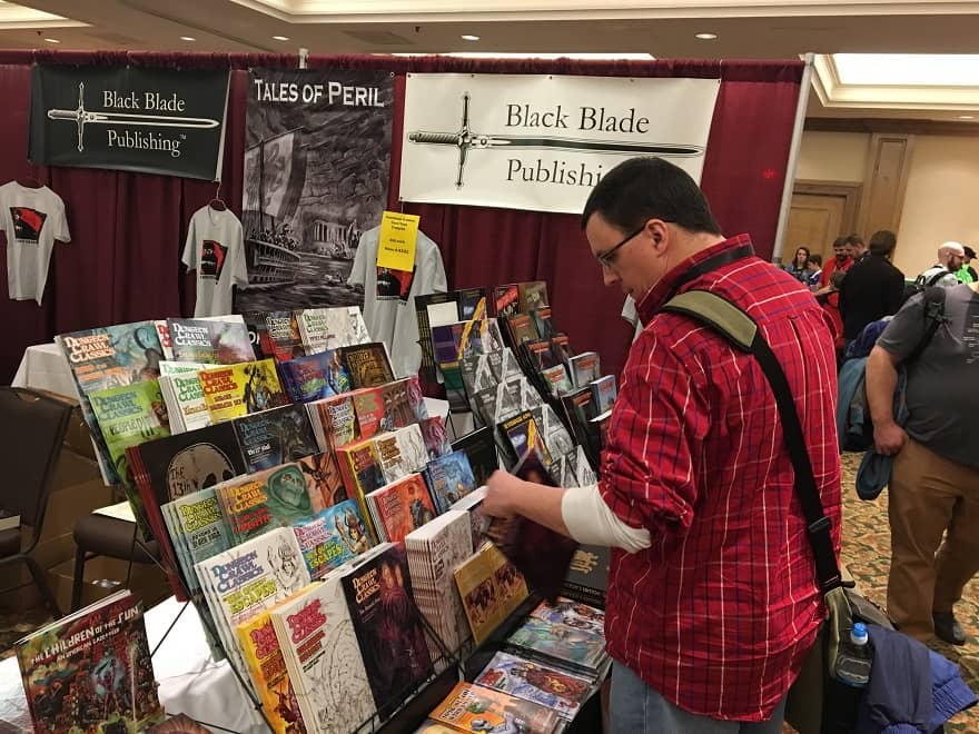 The Black Blade Publishing Booth at Gary Con 2018-small