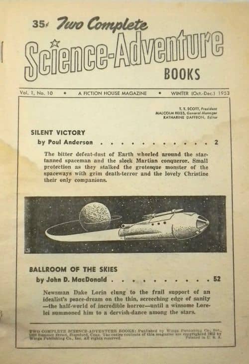 Two Complete Science-Adventure Books Winter 1953 Table of Contents-small