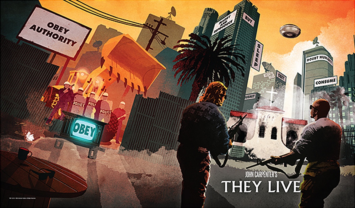 They lives или they live. They Live consume. John Carpenter's they Live.