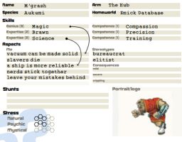 256 EL Example Character Sheet