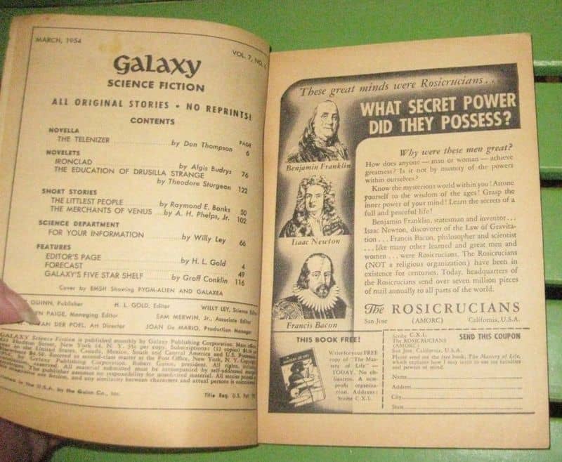 Galaxy March 1954 contents-small