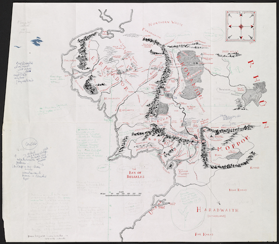 Annotated Middle earth map HIGH RES 300 dpi