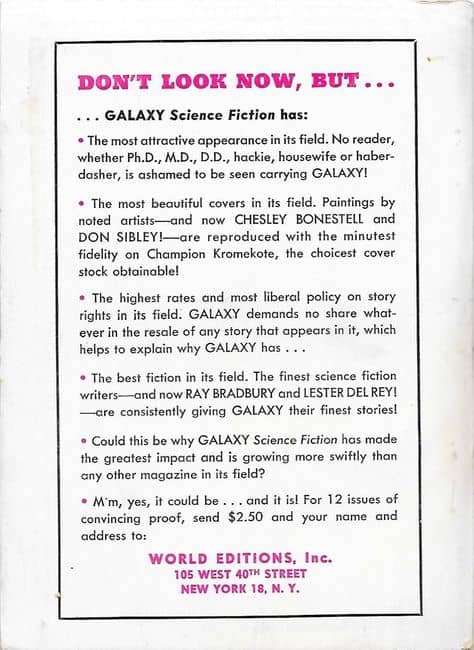 Galaxy Science Fiction Novel 3 Prelude to Space-back-small