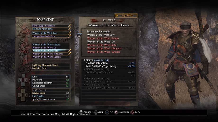 Nioh Equipment-small