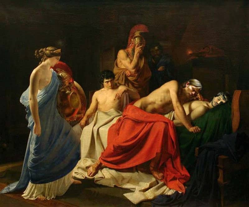 (4) Achilles Lamenting the Death of Patroclus-small