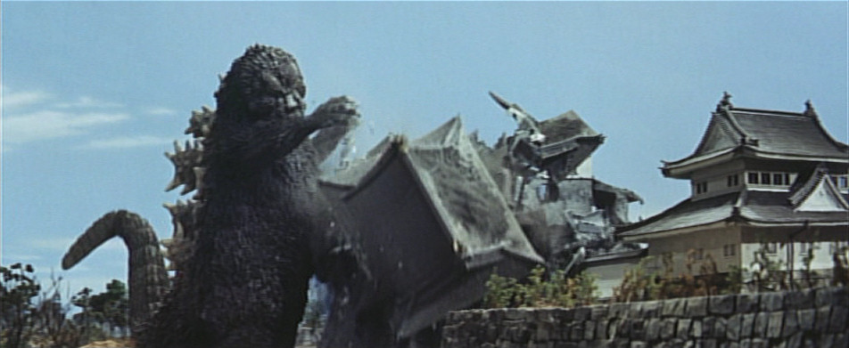 Godzilla-wrecking-Nagoya-Castle