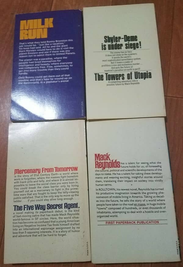 Four vintage paperbacks by Mack Reynolds-back-small