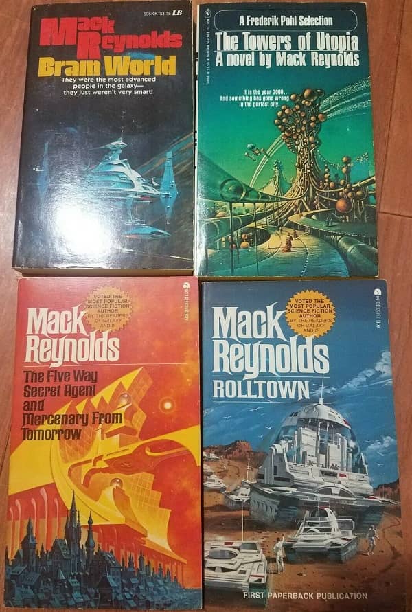 Four vintage paperbacks by Mack Reynolds-small