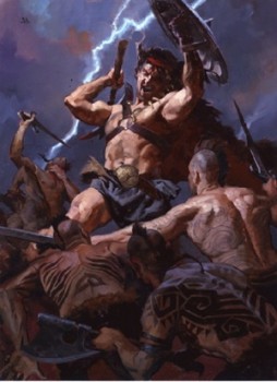 Gregory Manchess for Del Rey's 'The Conquering Sword of Conan'