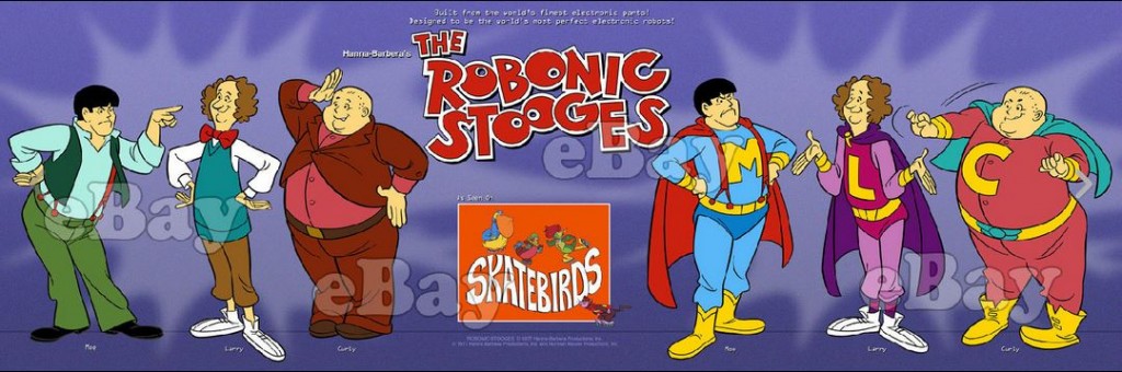 Robonic Stooges panoramic promo print