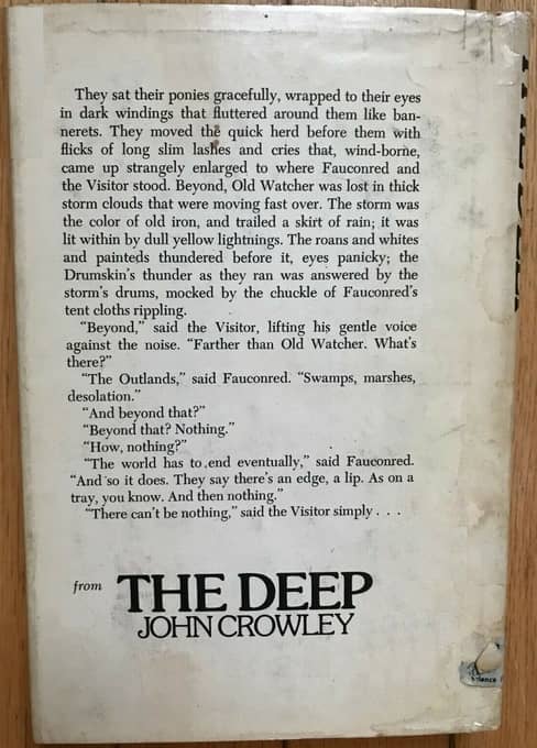 The Deep John Crowley Doubleday-back-small