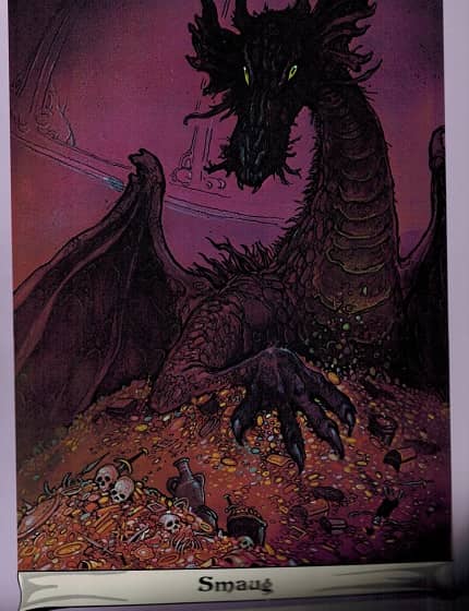 J.R.R. Tolkien Calendar 1975 Tim Kirk Smaug-small