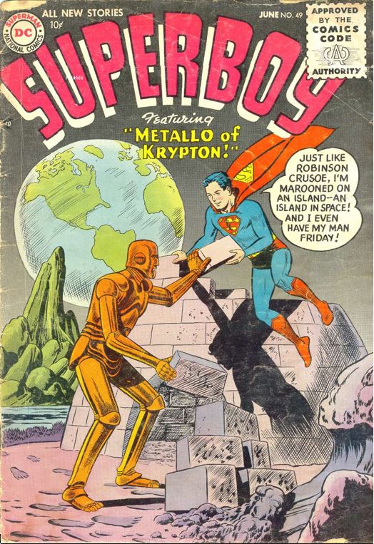Superboy #49, June 1956 Metallo