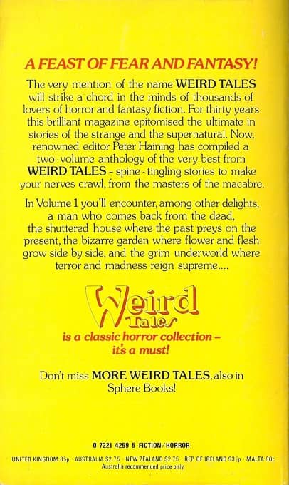 Weird Tales Peter Haining-back-small