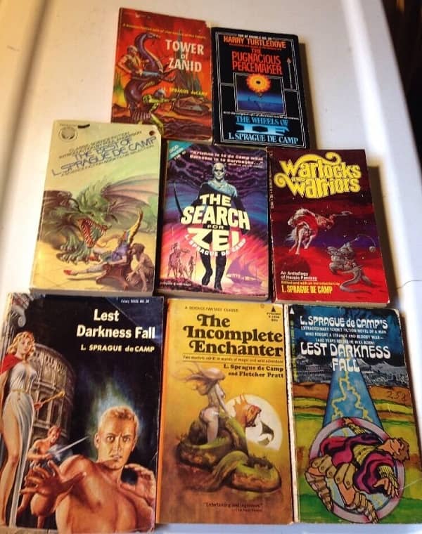 L Sprague de Camp vintage paperback lot 4-small