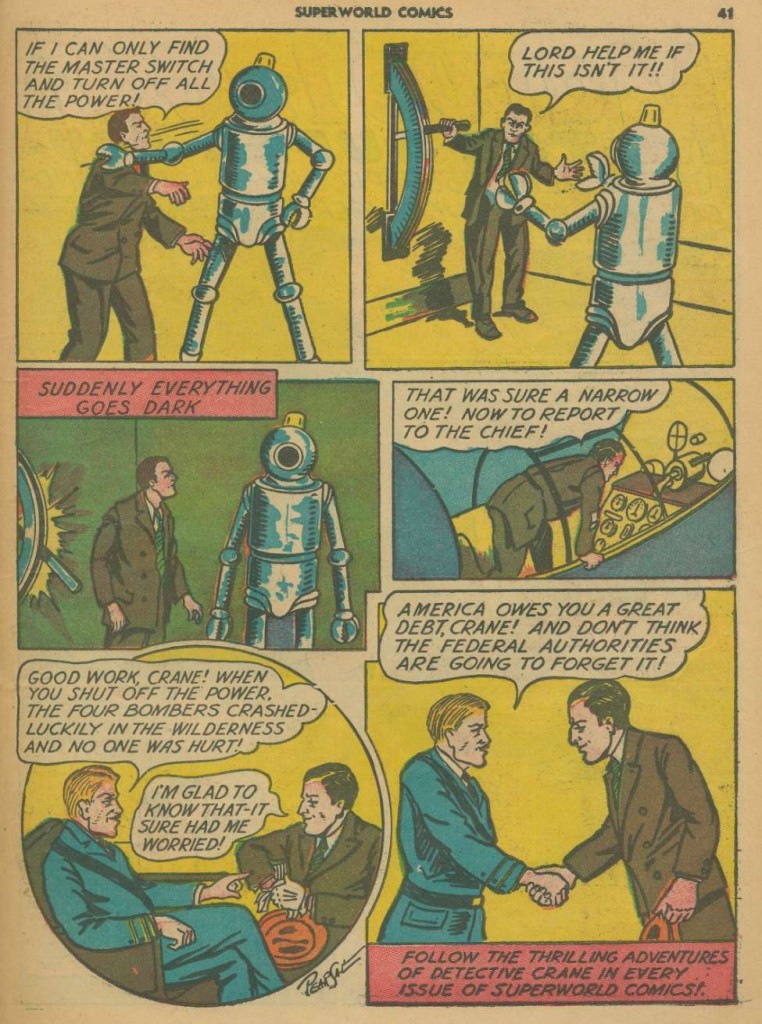 Superworld Comics #3, Aug 1940 Detective Crane 8