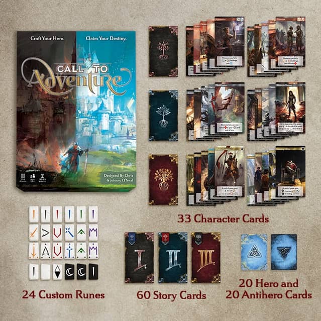 Call to Adventure cards-contents