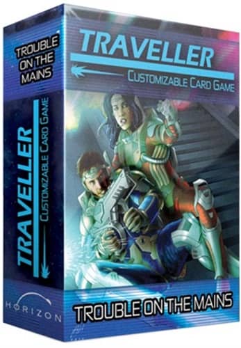 Far Future Traveller CCG Expansion Pack Trouble on The Mains-small