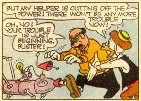 Walt Disney's Comics and Stories #251, Aug. 1961 Gyro The Rescue Robot 5 panel 3