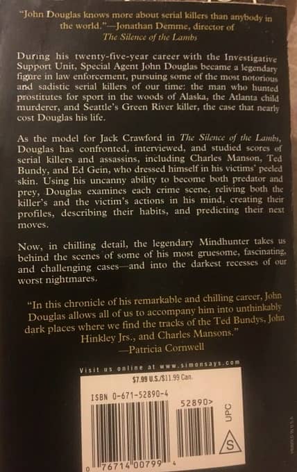 Mindhunter book original cover-back-small