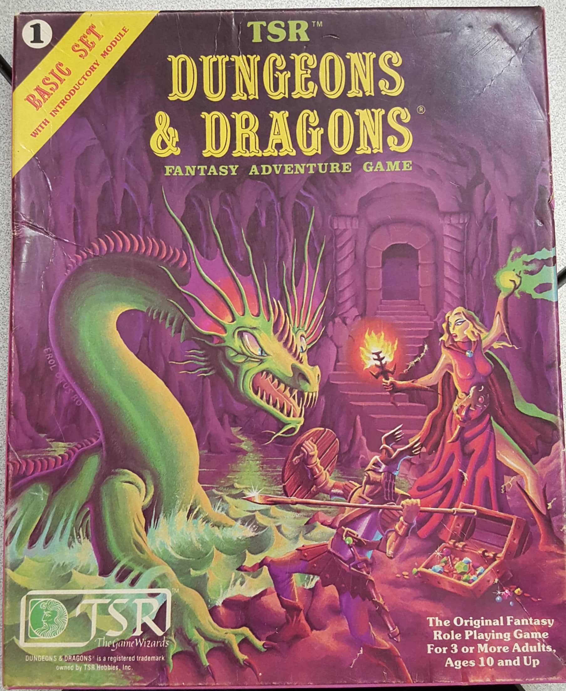 1981 TSR Dungeons & Dragons Basic Rules 1 Fantasy Adventure Game Rulebook 1st P for sale online 
