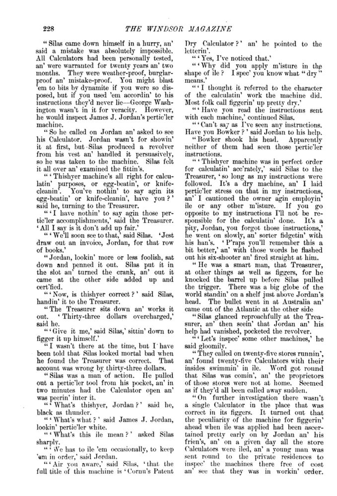 Henry A. Hering, SILAS P. CORNU'S DRY CALCULATOR, The Windsor magazine, Jan. 1898 228