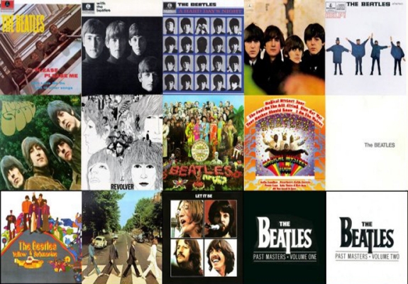 The Beatles album covers