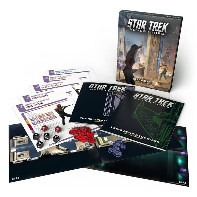 Star Trek Adventures Starter Set contents