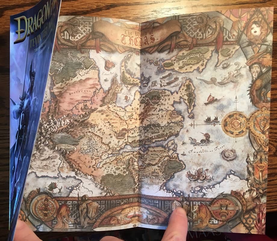 Dragon Age Tevinter Nights fold out map The World of Thedas-small