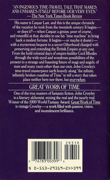 Vintage Treasures: Great Work of Time by John Crowley – Black Gate