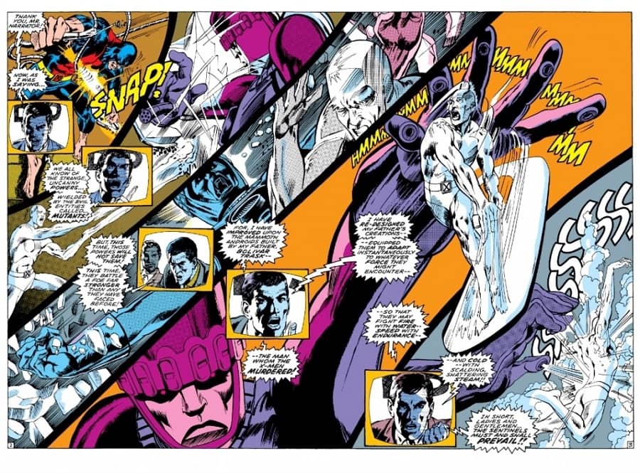 X-Men Sentinals double-page spread-small