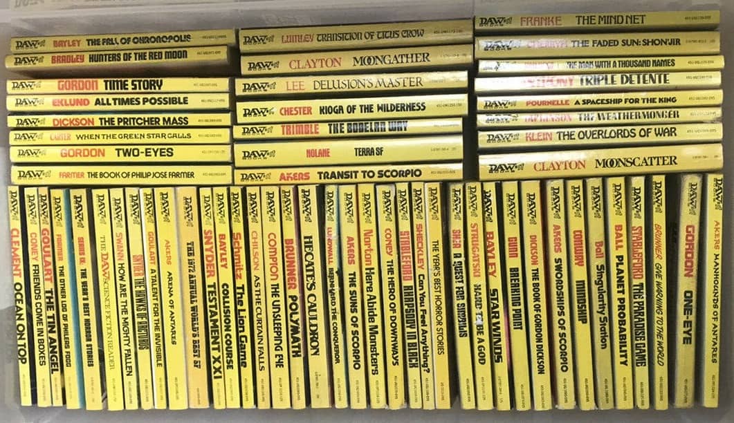 The Yellow Spines of DAW paperbacks