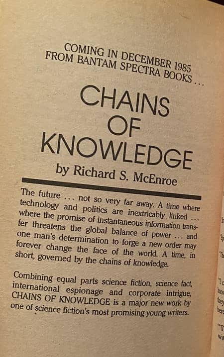 Chains of Knowledge Richard S McEnroe-small