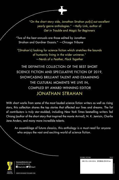 The Year's Best Science Fiction Volume 1 The Saga Anthology of Science Fiction 2020-back-small