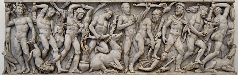 Roman relief (3rd century AD) depicting the Labors of Hercules