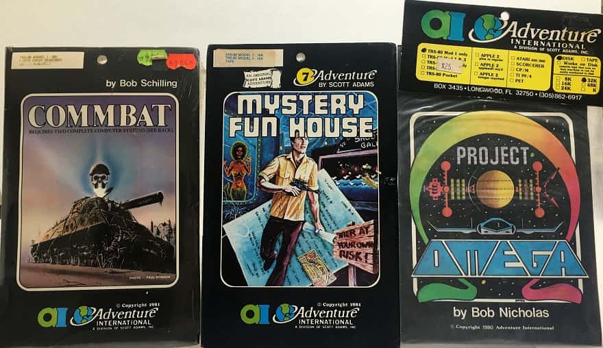 adventure #7 - mystery fun house - commbat - project omega - trs 80 - adventure international-small