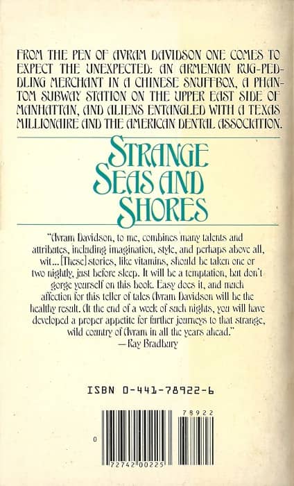 Strange Seas and Shores Avram Davidson-back-small