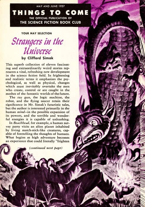 TTC 1957 05-06 Clifford Simak Strangers in the Universe-small