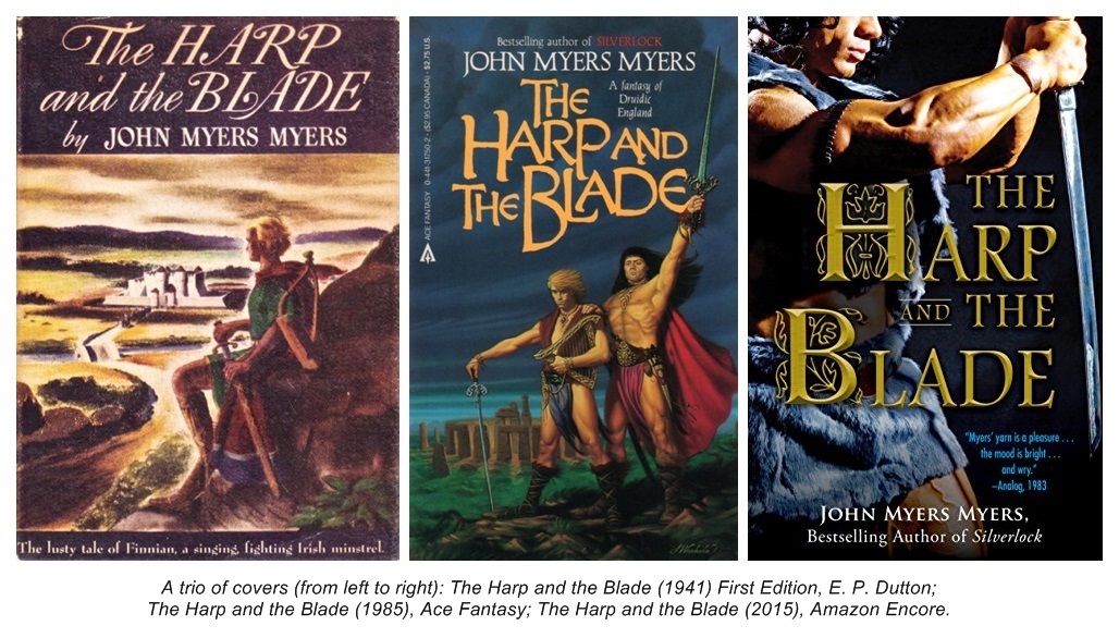 A trio of covers for "The Harp and the Blade"