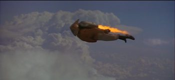 The Rocketeer in flight