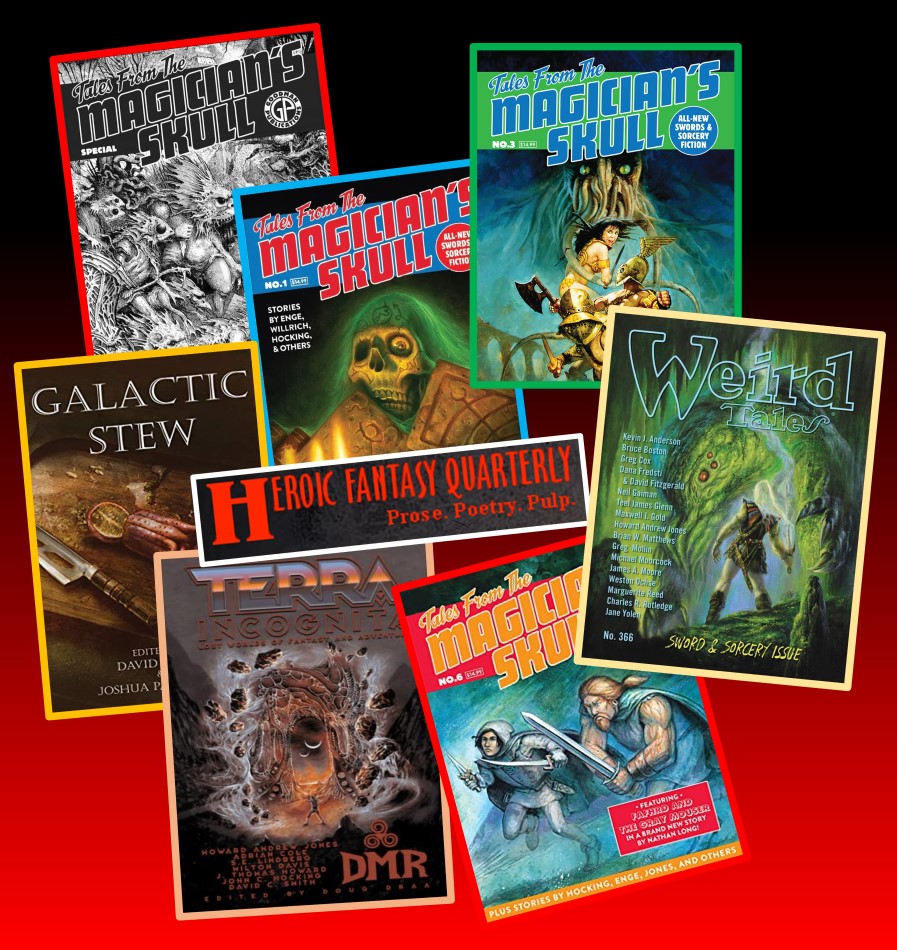 Hanuvar short stories by Howard Andrew Jones appeared in these fine magazines, and they lead to Aug 2023's release of the novels!